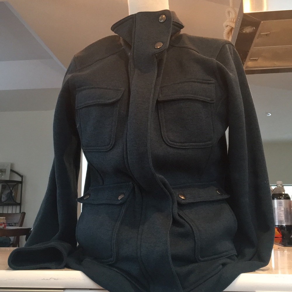 Patagonia Dark Green Fleece Utility Jacket